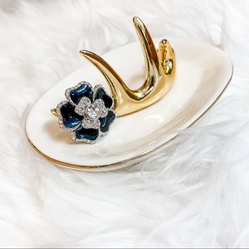 Lia Sofia Dahlia Statement Ring - image 1